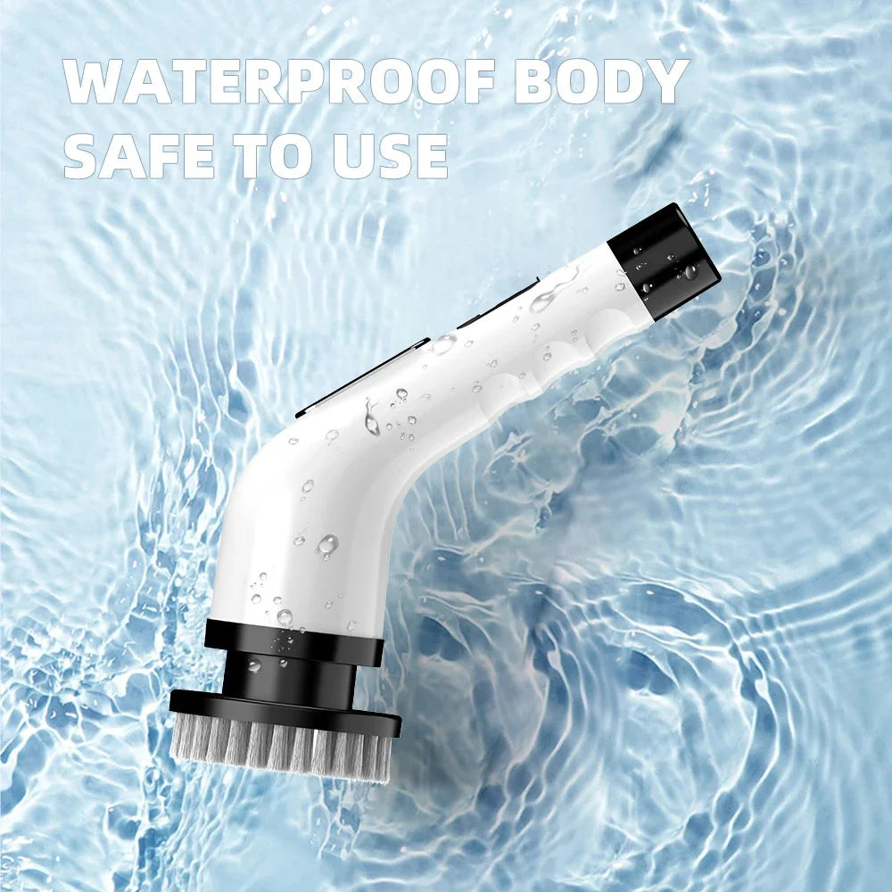 9-in-1 Electric Cleaning Brush Cordless Rotating Scrubber Multifunctional Household Cleaner for Kitchen Bathroom Floor